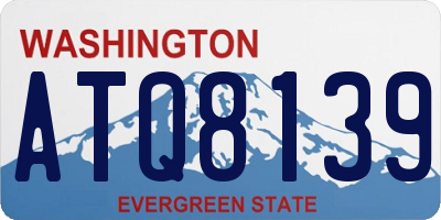 WA license plate ATQ8139