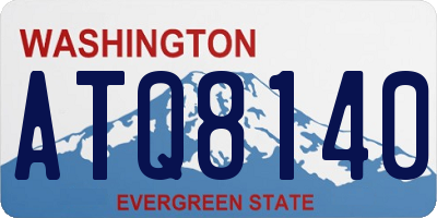 WA license plate ATQ8140