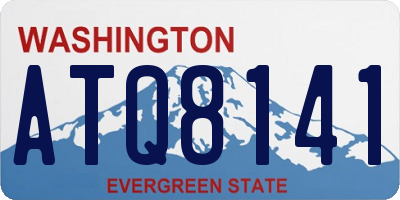 WA license plate ATQ8141