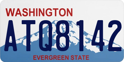 WA license plate ATQ8142