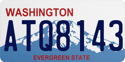 WA license plate ATQ8143