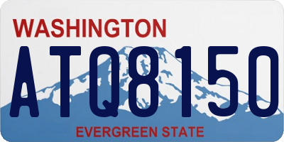 WA license plate ATQ8150