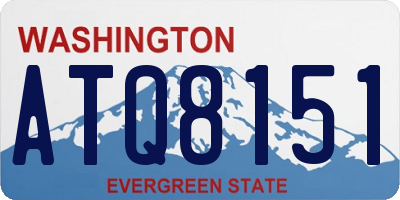 WA license plate ATQ8151