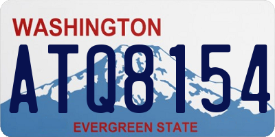 WA license plate ATQ8154