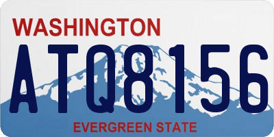 WA license plate ATQ8156