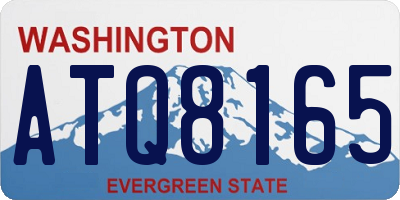 WA license plate ATQ8165