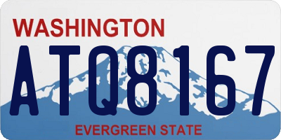 WA license plate ATQ8167