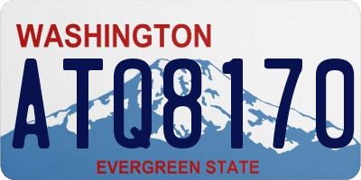 WA license plate ATQ8170