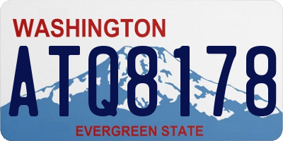 WA license plate ATQ8178
