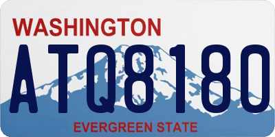 WA license plate ATQ8180