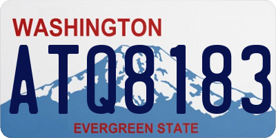WA license plate ATQ8183