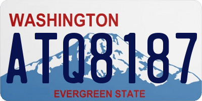 WA license plate ATQ8187