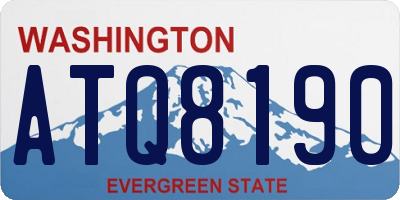 WA license plate ATQ8190