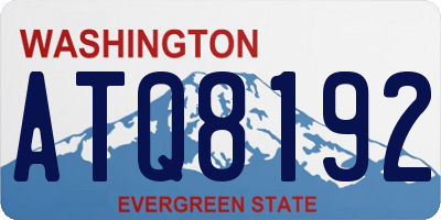 WA license plate ATQ8192