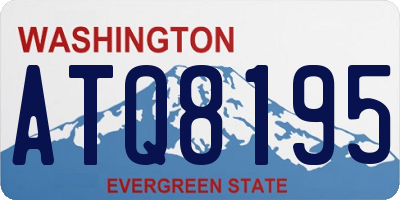 WA license plate ATQ8195