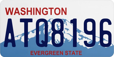 WA license plate ATQ8196
