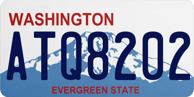 WA license plate ATQ8202