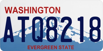 WA license plate ATQ8218