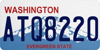 WA license plate ATQ8220