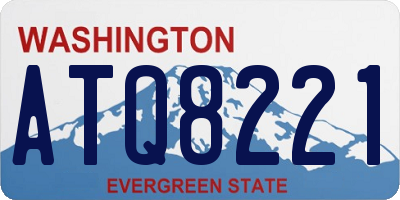 WA license plate ATQ8221