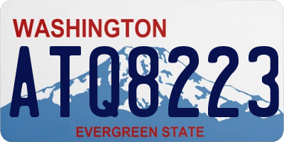WA license plate ATQ8223