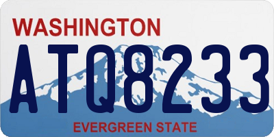 WA license plate ATQ8233