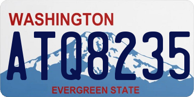 WA license plate ATQ8235