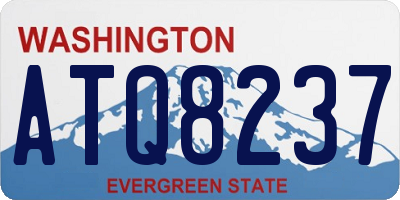 WA license plate ATQ8237