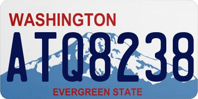 WA license plate ATQ8238