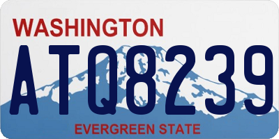 WA license plate ATQ8239