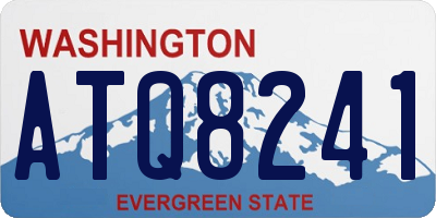 WA license plate ATQ8241