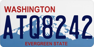 WA license plate ATQ8242