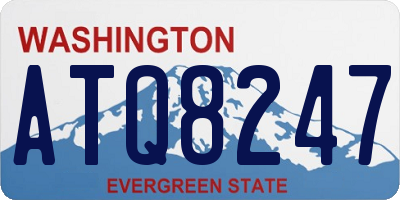 WA license plate ATQ8247