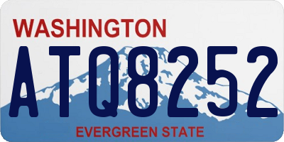 WA license plate ATQ8252