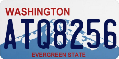 WA license plate ATQ8256