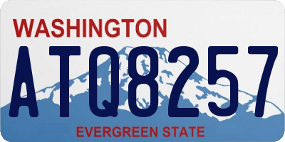 WA license plate ATQ8257