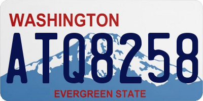 WA license plate ATQ8258