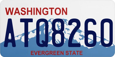 WA license plate ATQ8260