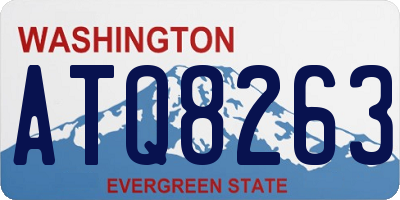 WA license plate ATQ8263