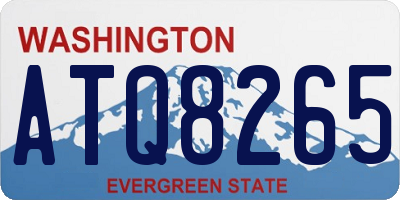 WA license plate ATQ8265
