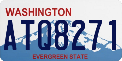 WA license plate ATQ8271