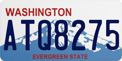 WA license plate ATQ8275