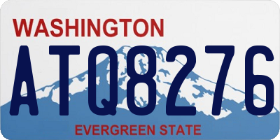 WA license plate ATQ8276