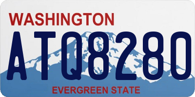 WA license plate ATQ8280