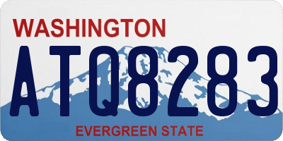 WA license plate ATQ8283
