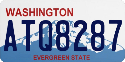 WA license plate ATQ8287