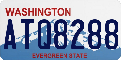 WA license plate ATQ8288