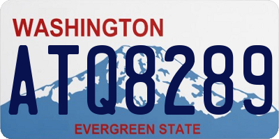 WA license plate ATQ8289
