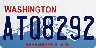 WA license plate ATQ8292