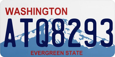 WA license plate ATQ8293